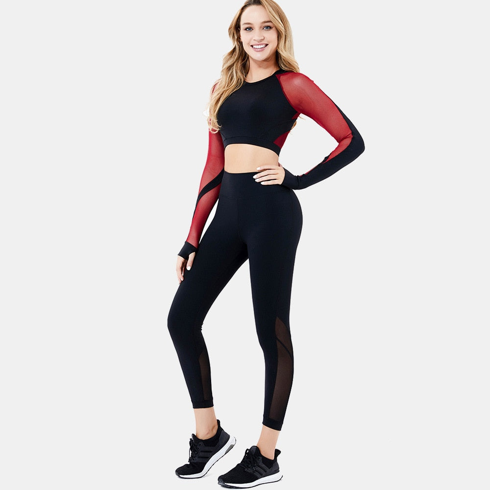 Women Ribbed Seamless Yoga Set