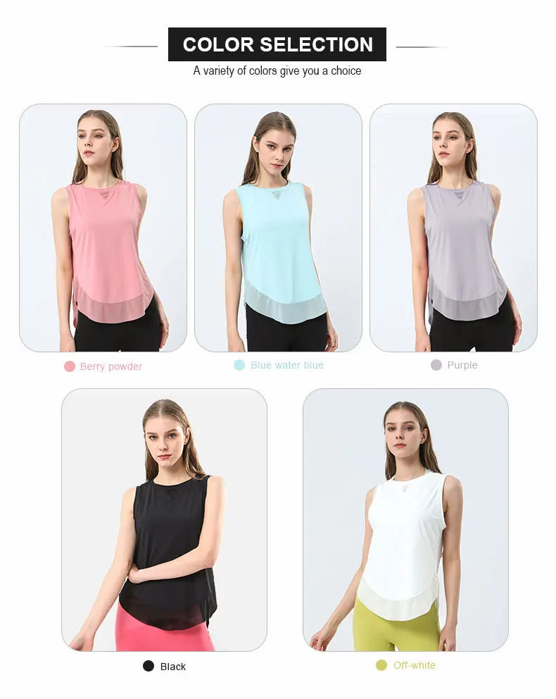 Summer Breathable Mesh Yoga Vest