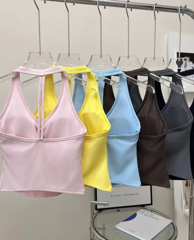 Sexy V-Neck Fitness Bra