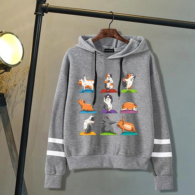 Hot Yoga Guinea Pig Hoodies