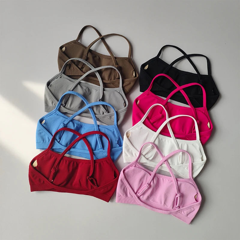 Gathering Shock-proof Back Seamless Bras