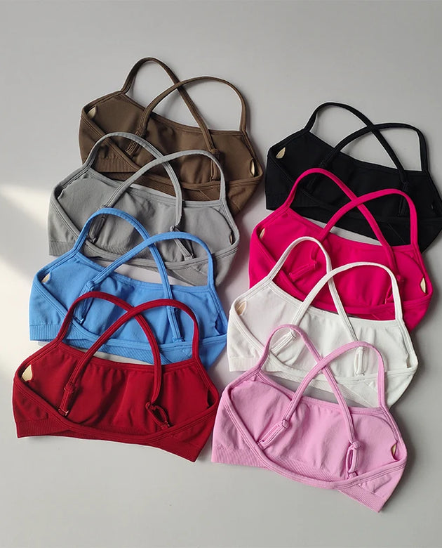 Gathering Shock-proof Back Seamless Bras