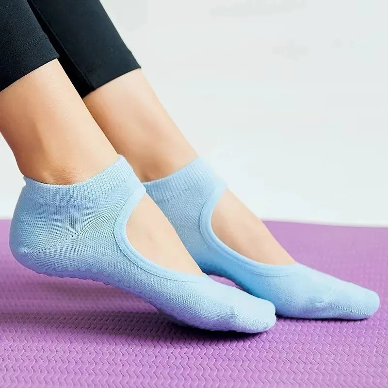 Backless Non-slip Fitness Yoga Sock