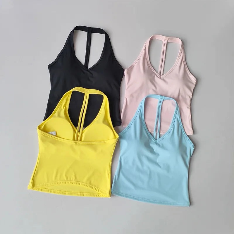 Sexy V-Neck Fitness Bra