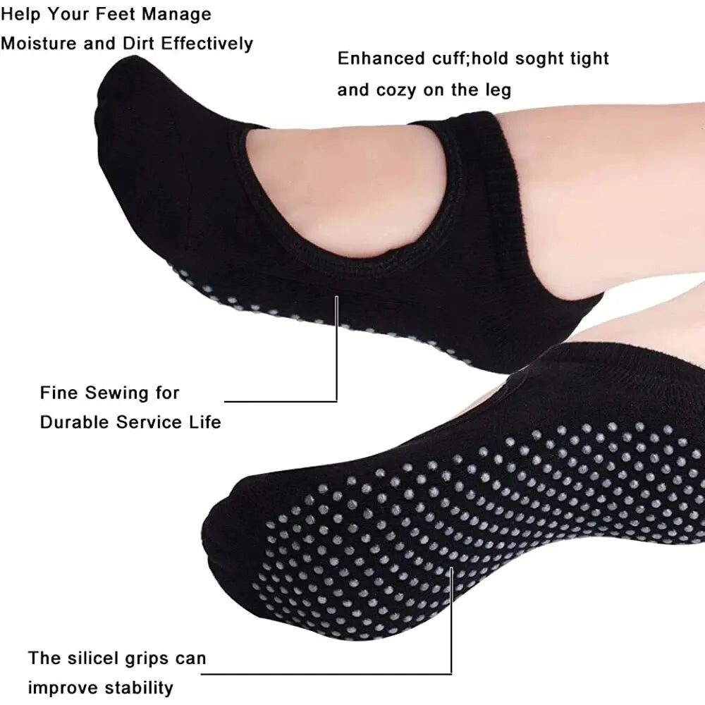 Backless Non-slip Fitness Yoga Sock