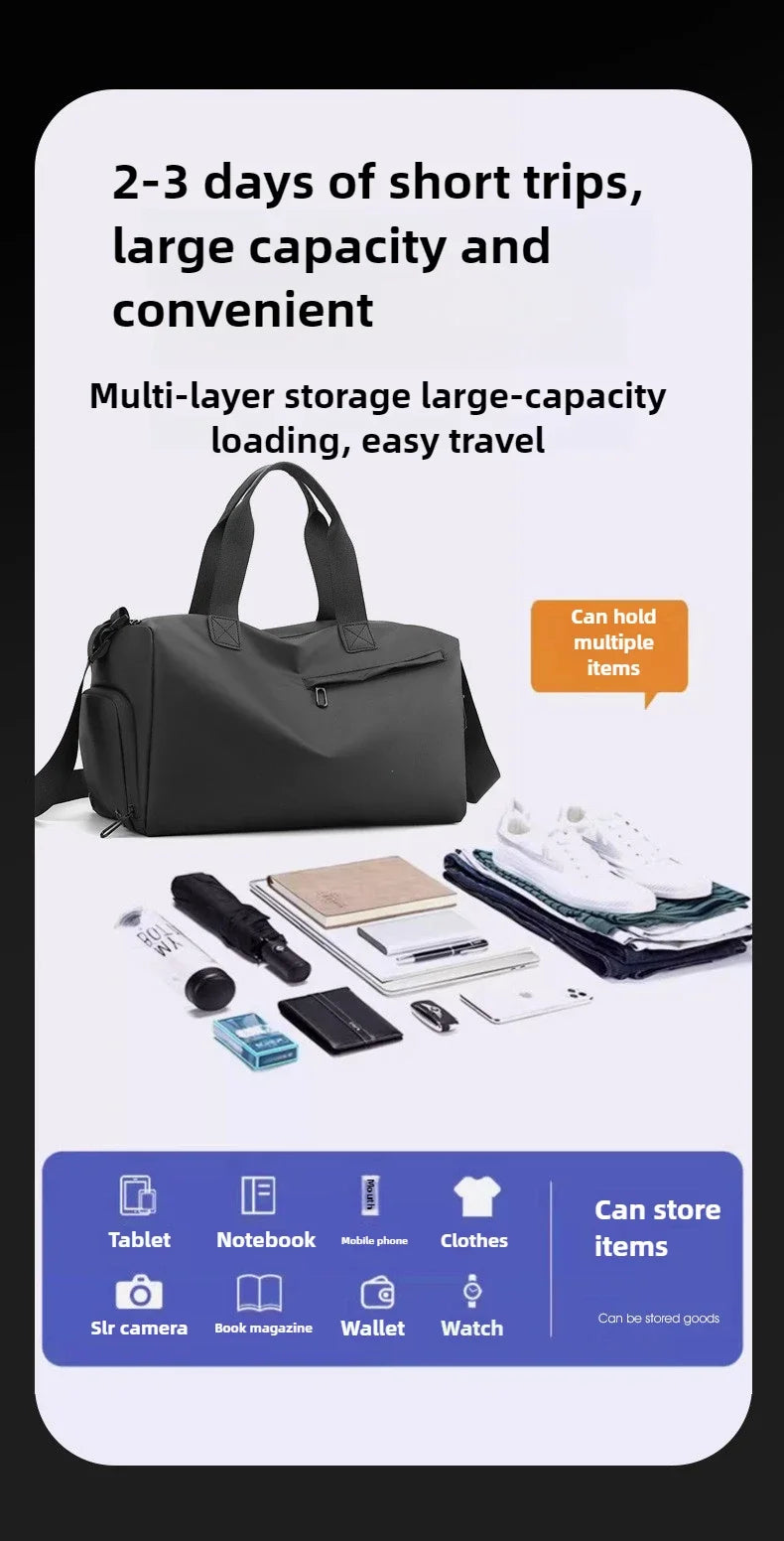 Travel Gym Bags Dry Wet