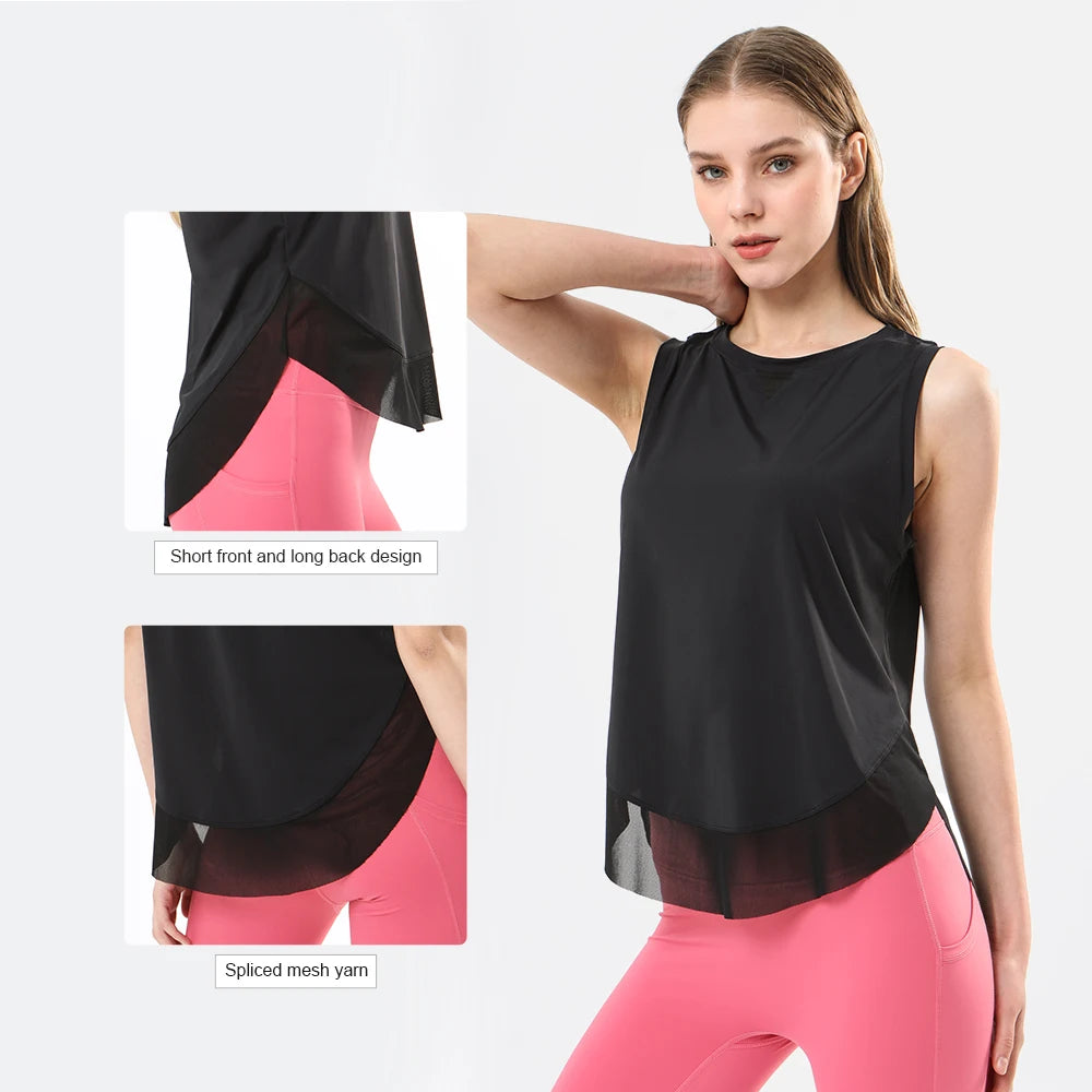Summer Breathable Mesh Yoga Vest