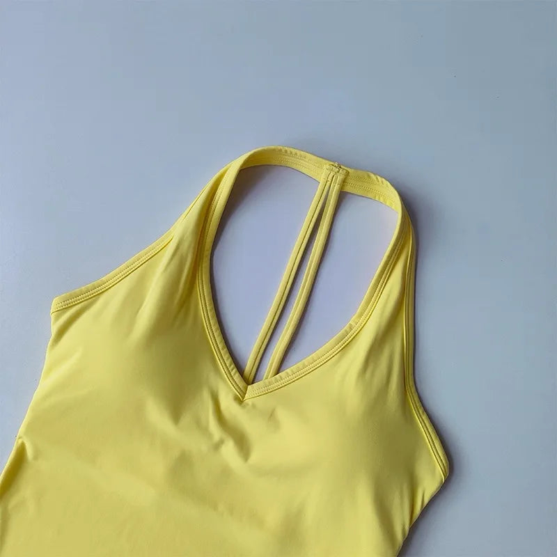 Sexy V-Neck Fitness Bra