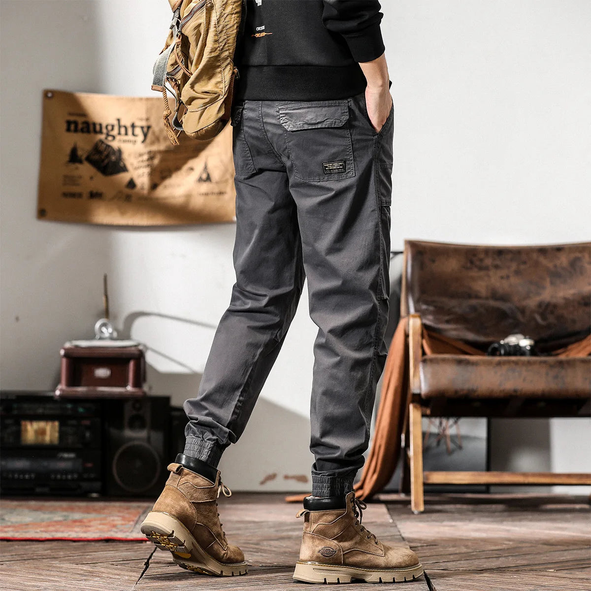 Spring Joggers Cargo Pants Men