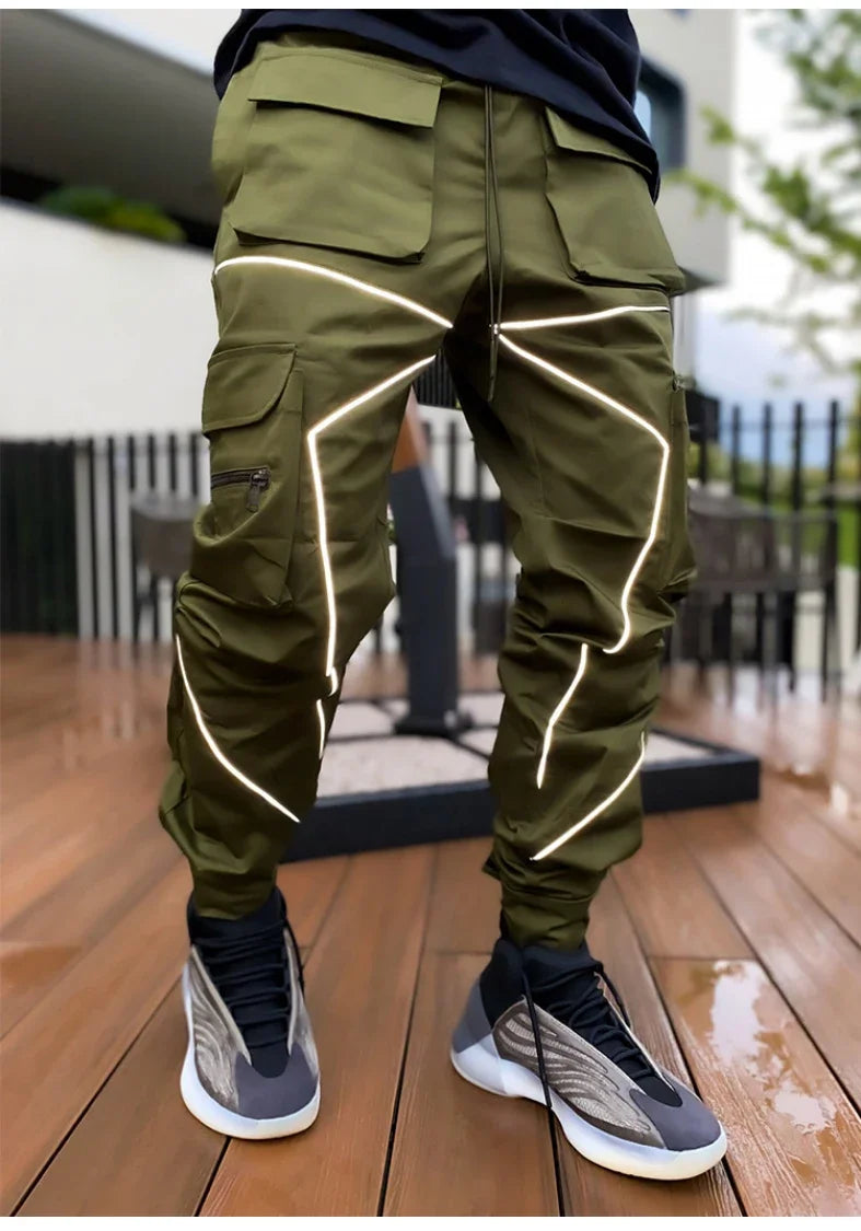 Men's Reflective Cargo Pants