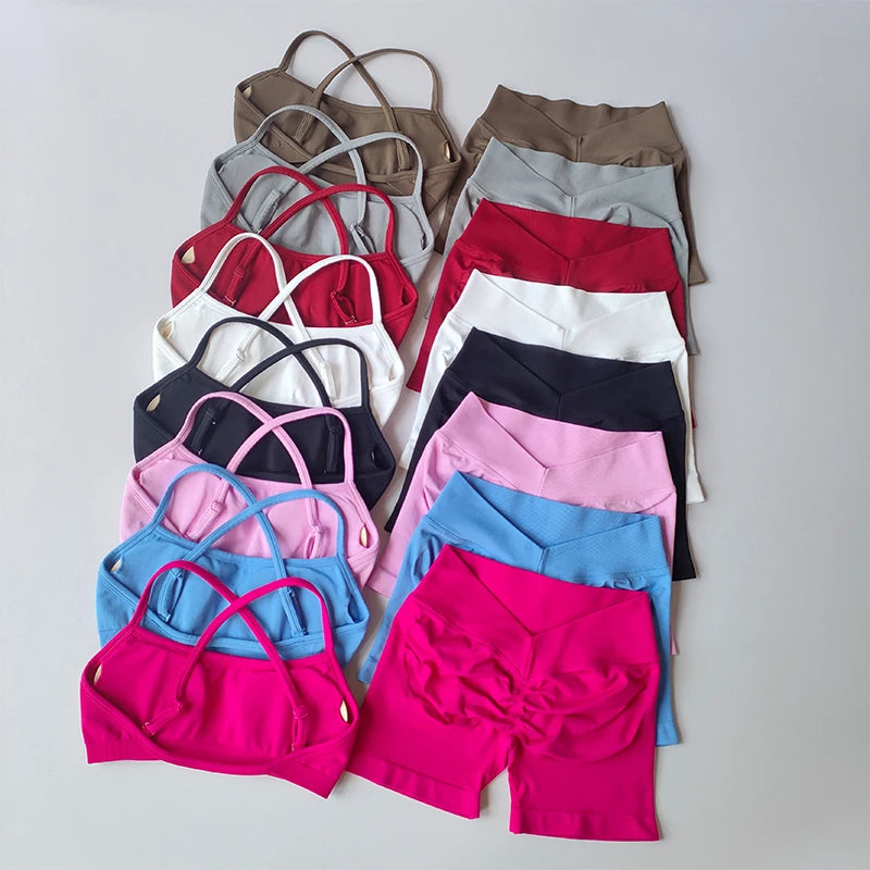 Gathering Shock-proof Back Seamless Bras