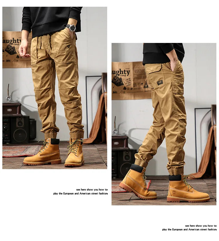 Spring Joggers Cargo Pants Men
