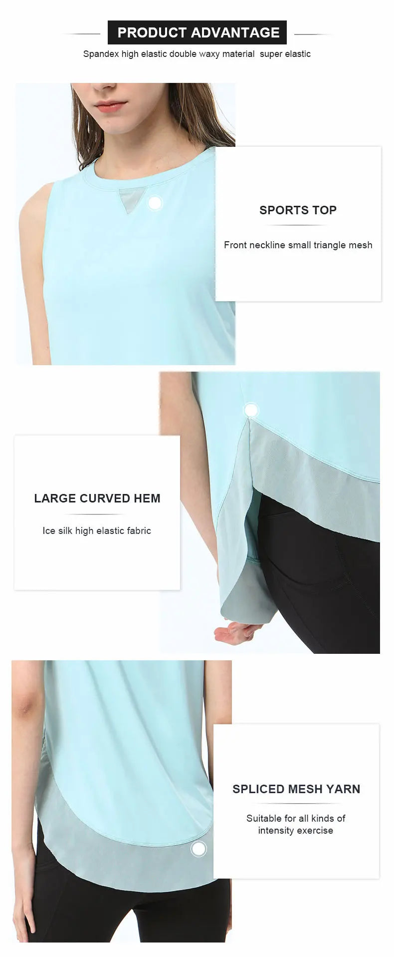 Summer Breathable Mesh Yoga Vest