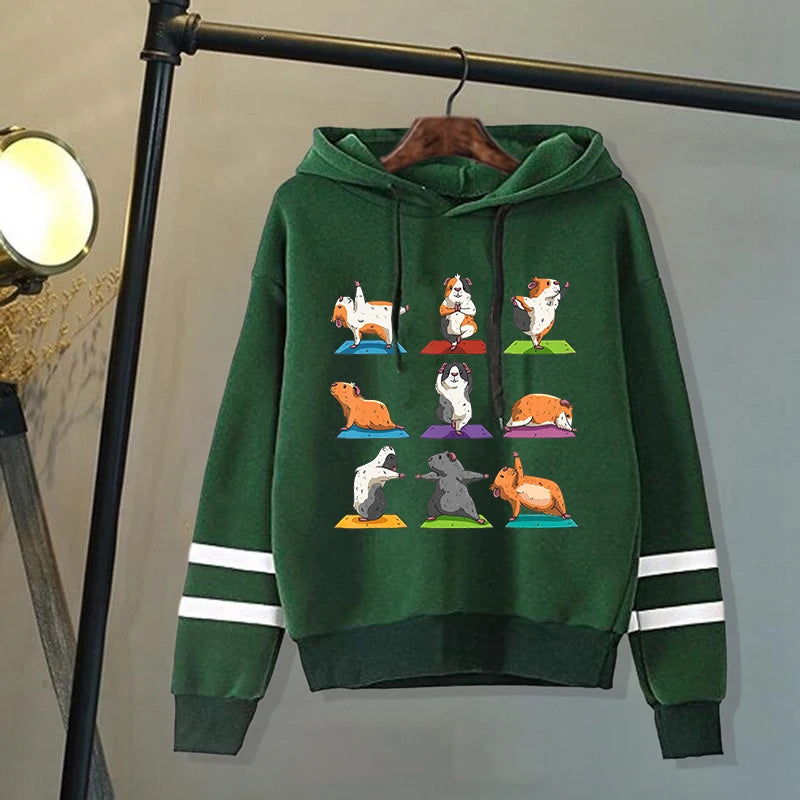 Hot Yoga Guinea Pig Hoodies