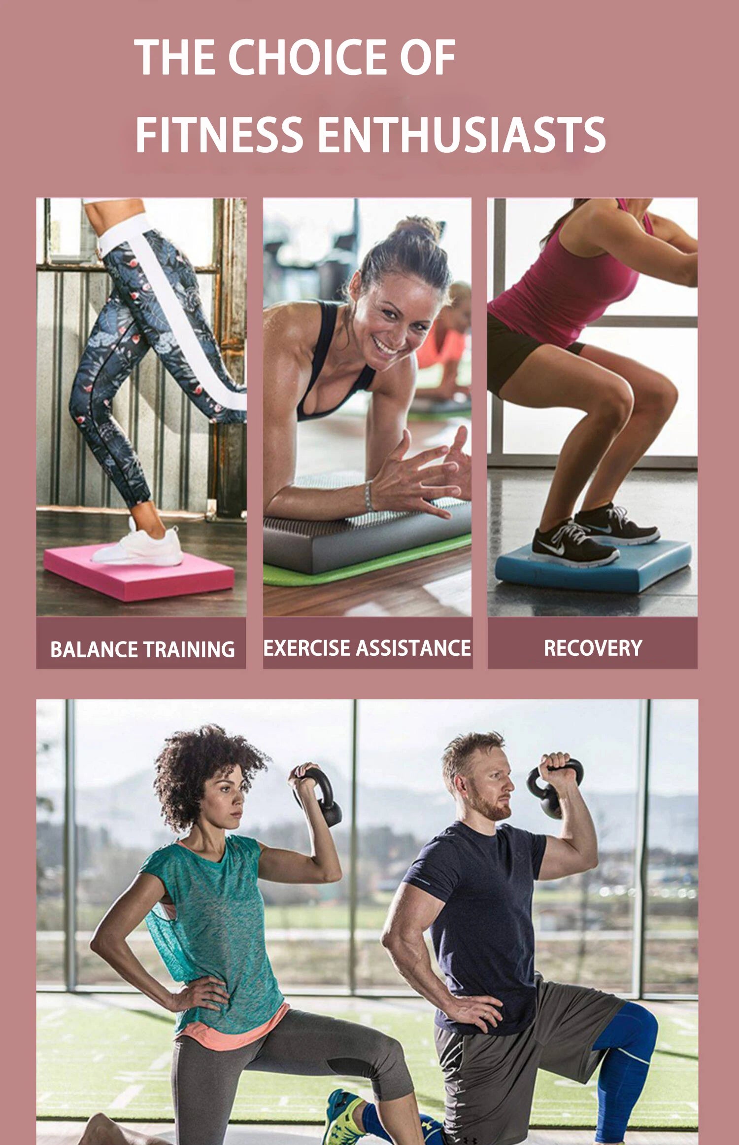 TPE Yoga 6cm Mat Fitness