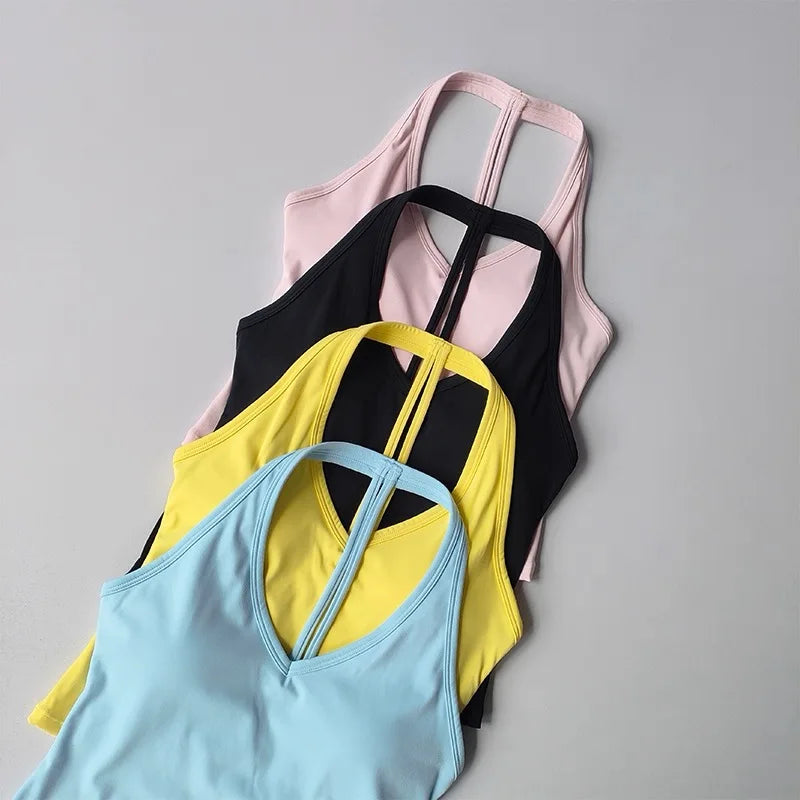 Sexy V-Neck Fitness Bra