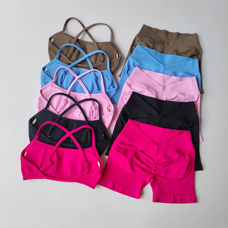 Gathering Shock-proof Back Seamless Bras