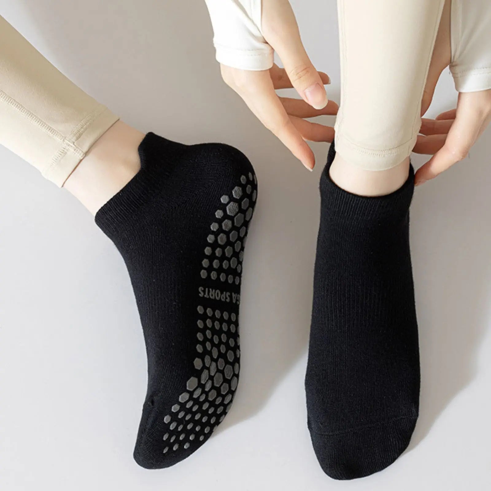 2 Pairs Pilates Yoga Ankle Socks