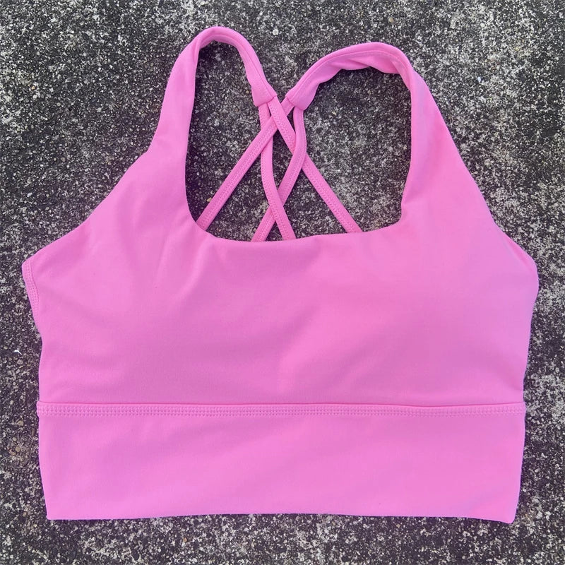 Cross Straps Sports Bra Gym