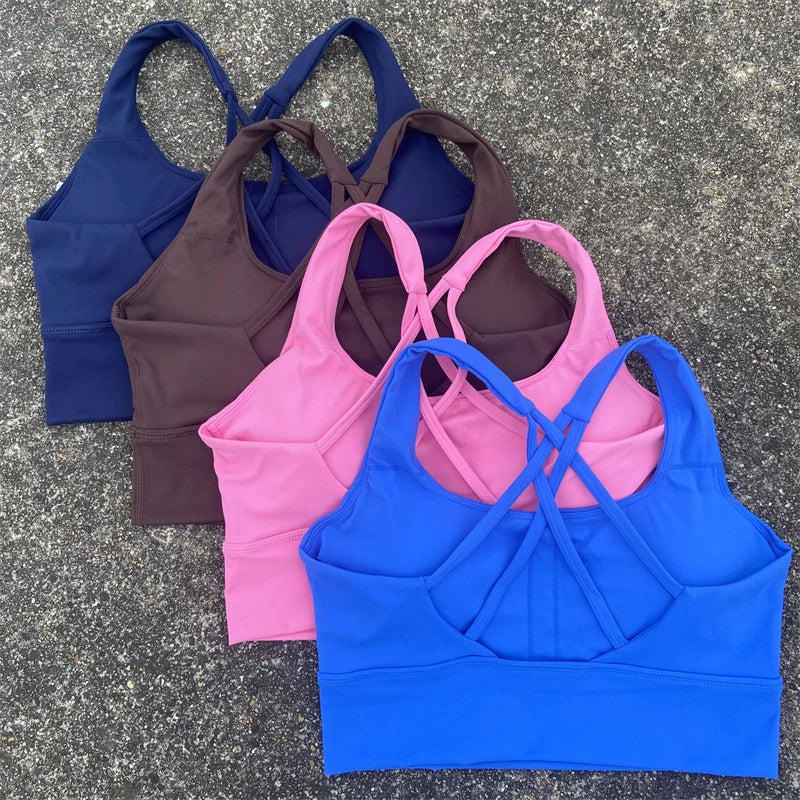 Cross Straps Sports Bra Gym