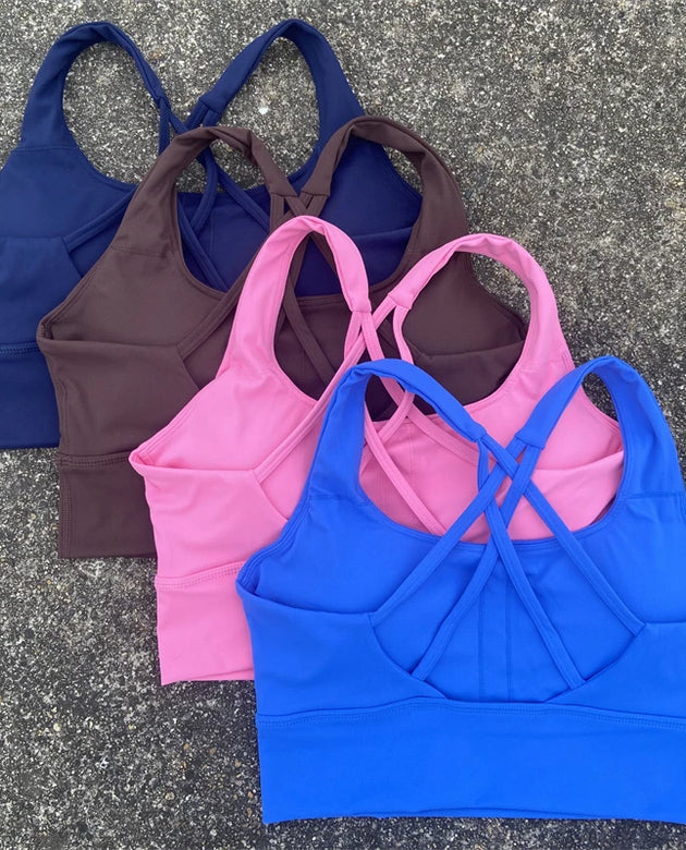 Cross Straps Sports Bra Gym