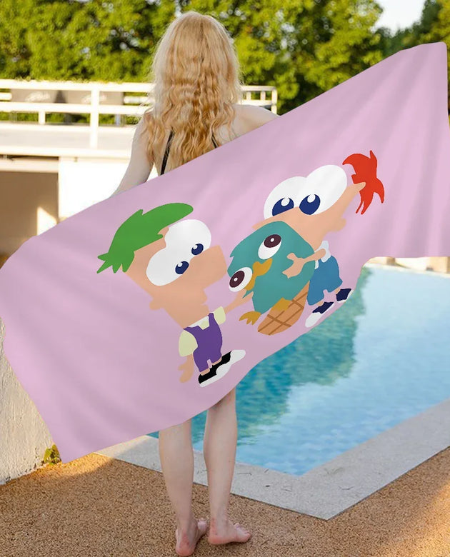 Classic  F-Ferb Beach Towel