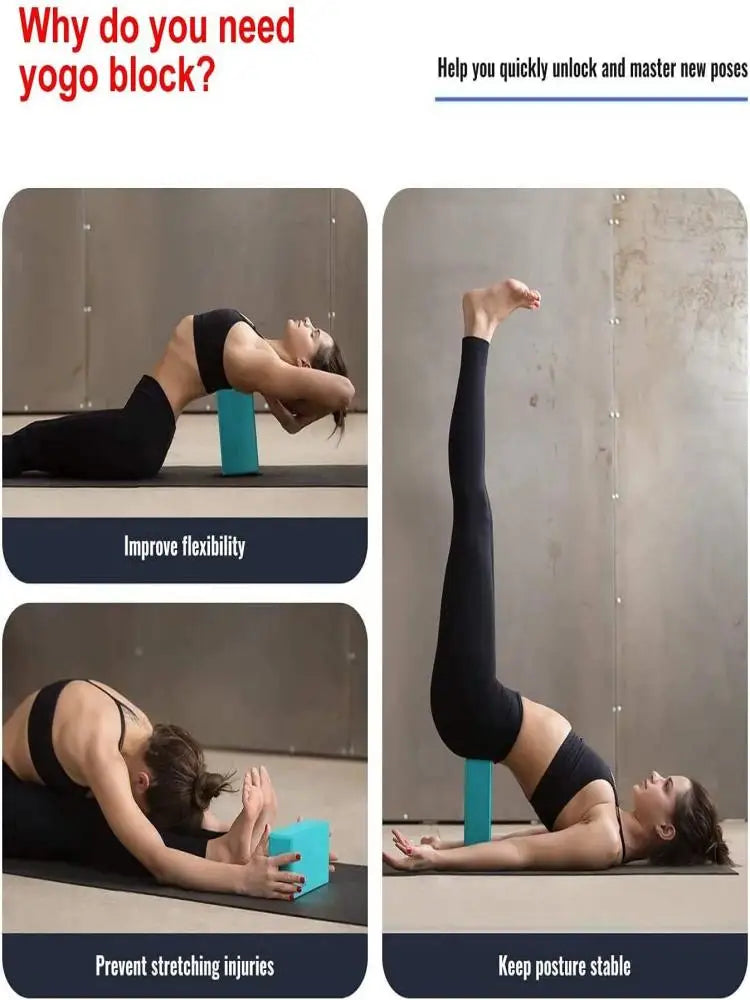 2  Pcs  Yoga Block Set