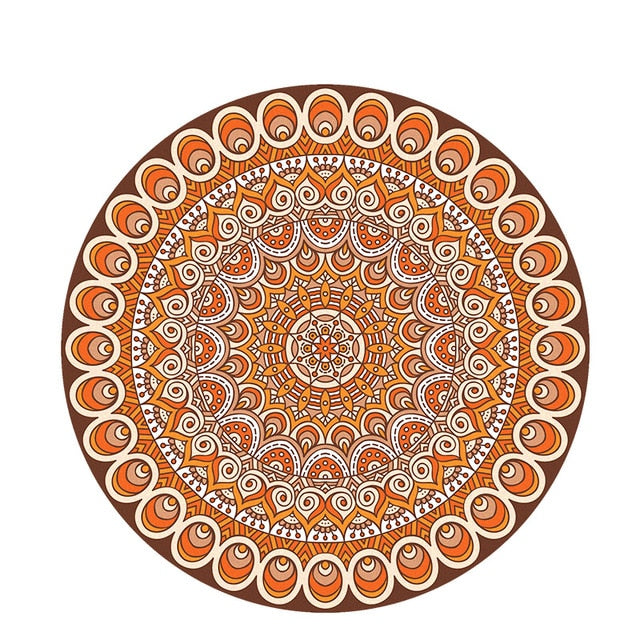 Foldable Round Yoga Mat