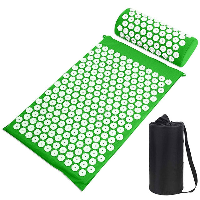 Yoga Mat with Needle Back Massager